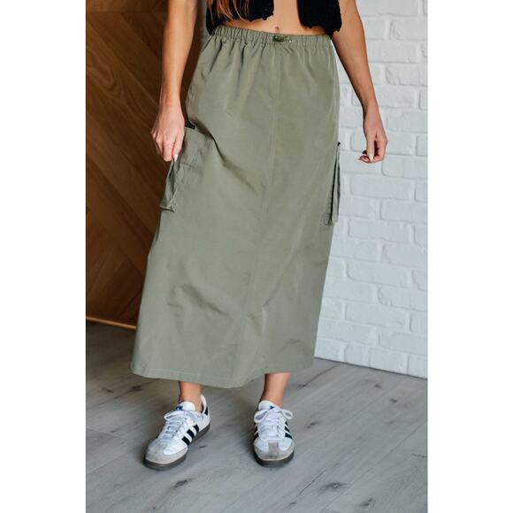 Explain It Away Cargo Skirt - Picture 1 of 11